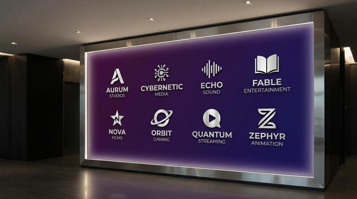 玩物社区合作影视品牌Logo墙